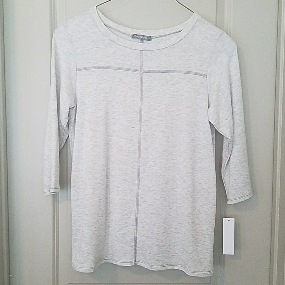 Caracas 3/4 Sleeve Stitch Detail Knit Top